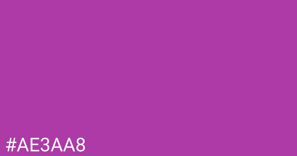 Hex color #ae3aa8 graphic