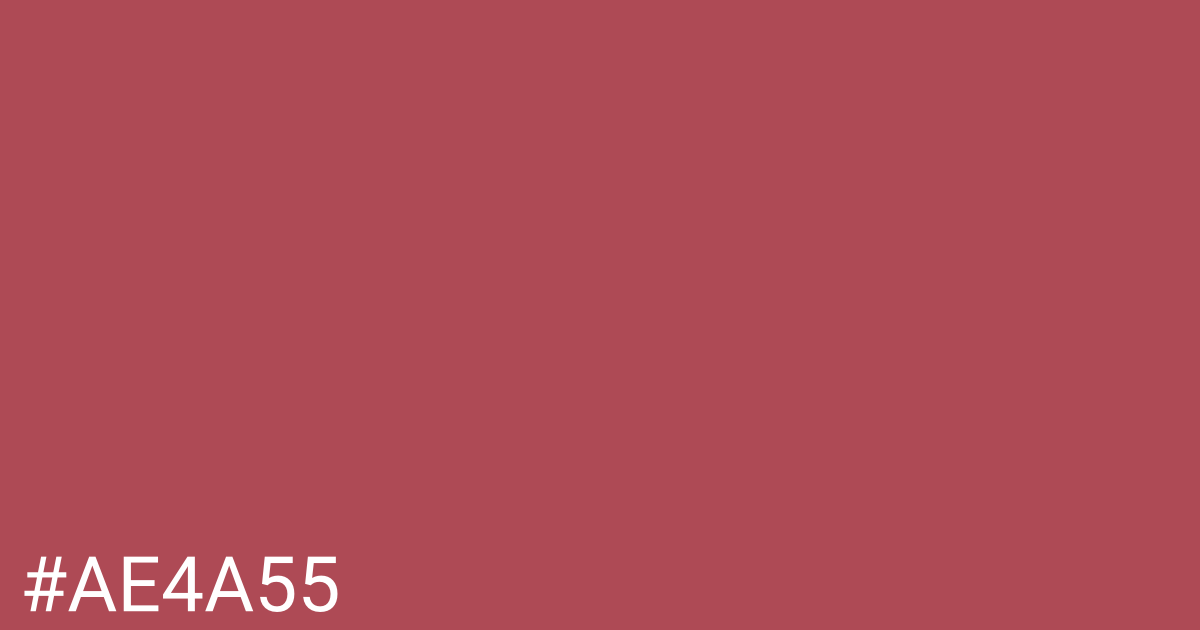 Hex color #ae4a55 graphic