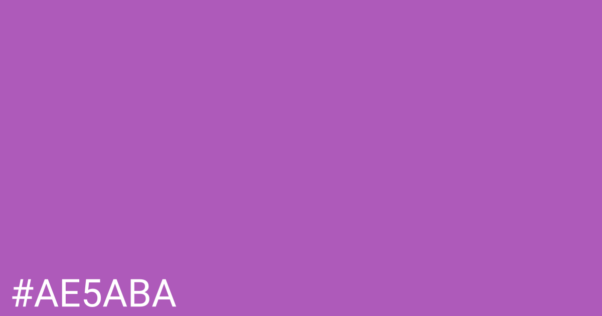 Hex color #ae5aba graphic