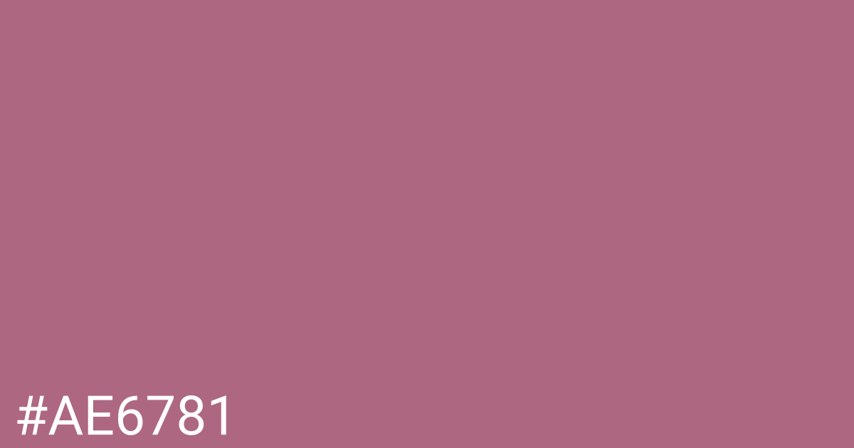 Hex color #ae6781 graphic