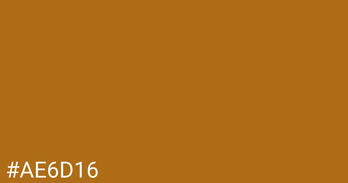 Hex color #ae6d16 graphic