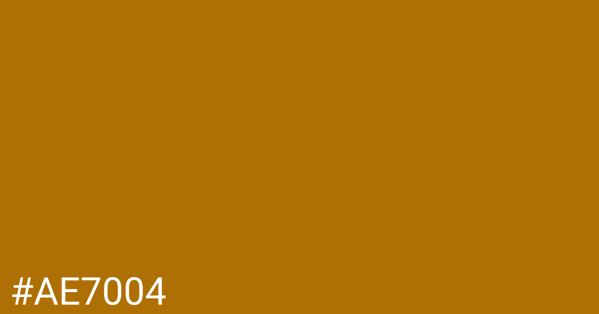 Hex color #ae7004 graphic