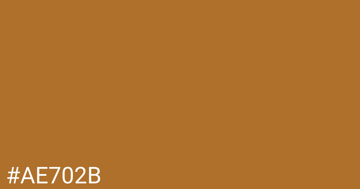 Hex color #ae702b graphic