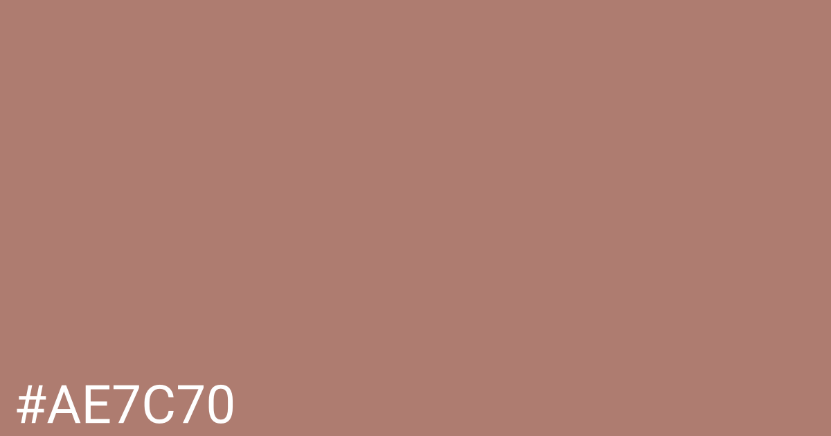 Hex color #ae7c70 graphic