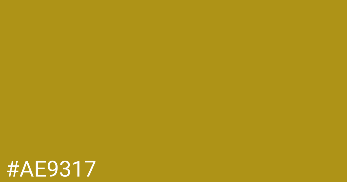 Hex color #ae9317 graphic