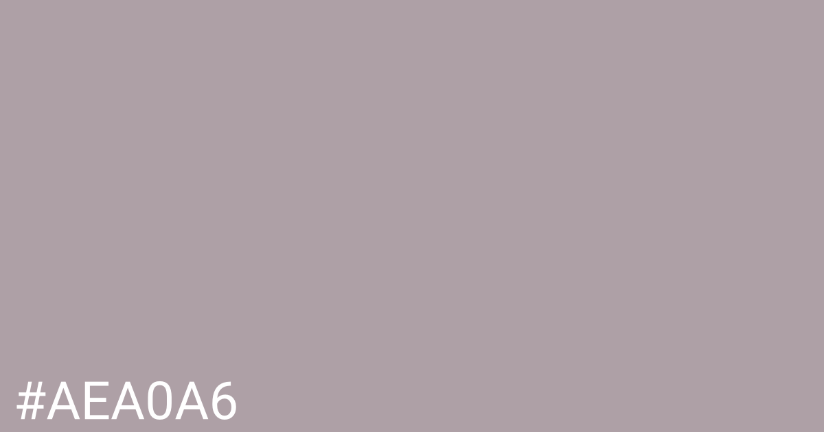 Hex color #aea0a6 graphic