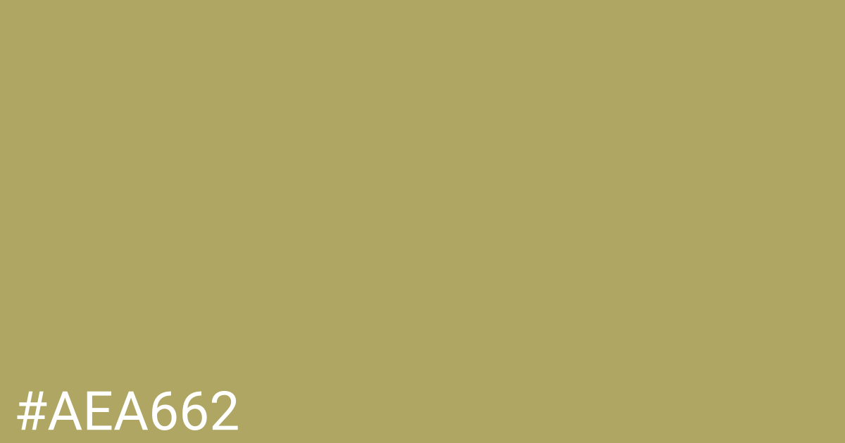 Hex color #aea662 graphic