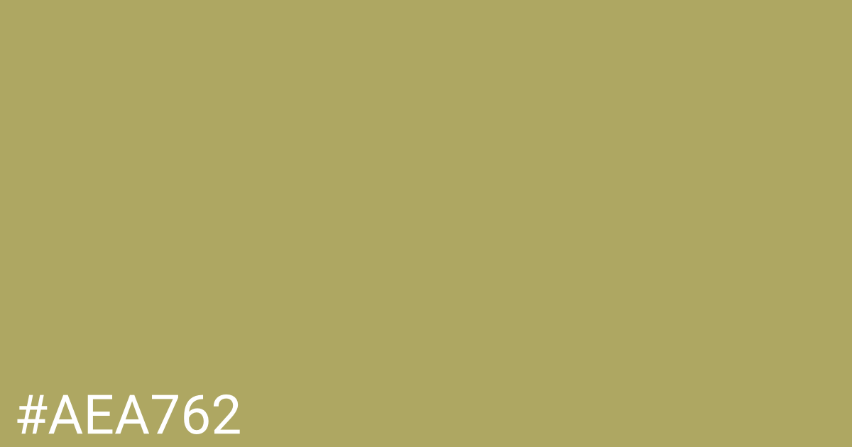 Hex color #aea762 graphic