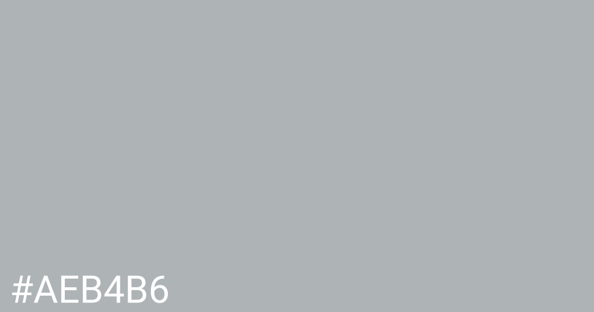 Hex color #aeb4b6 graphic