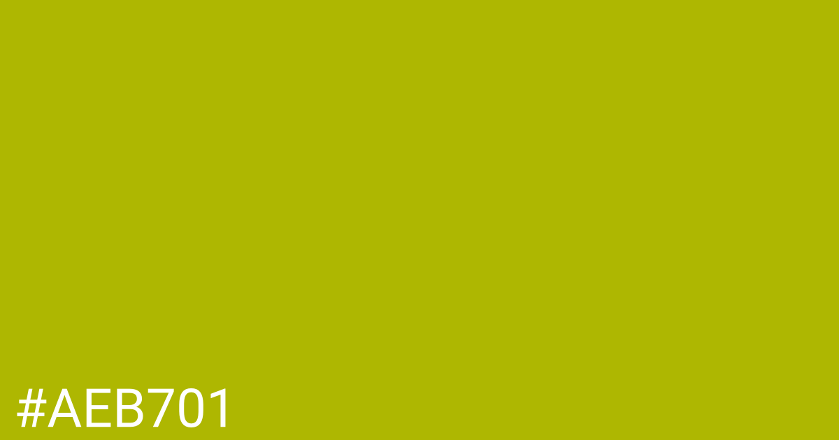 Hex color #aeb701 graphic