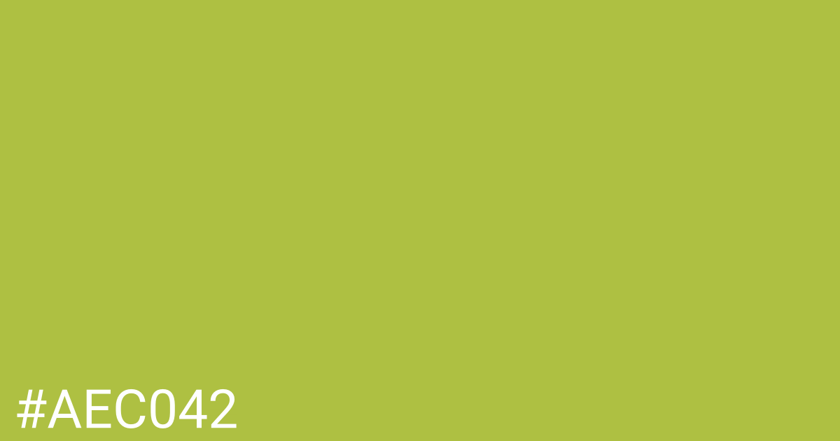 Hex color #aec042 graphic
