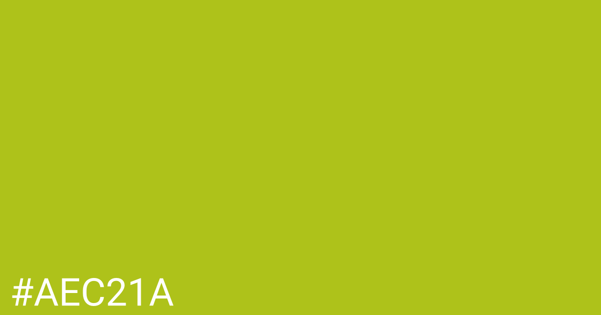 Hex color #aec21a graphic
