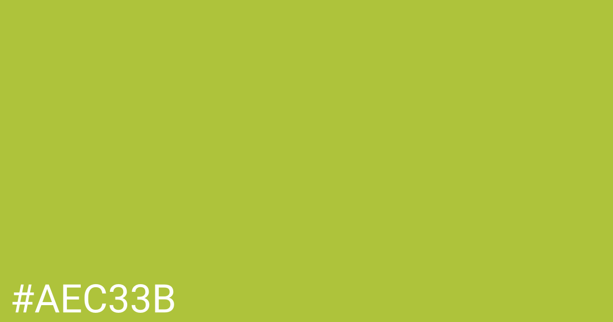 Hex color #aec33b graphic