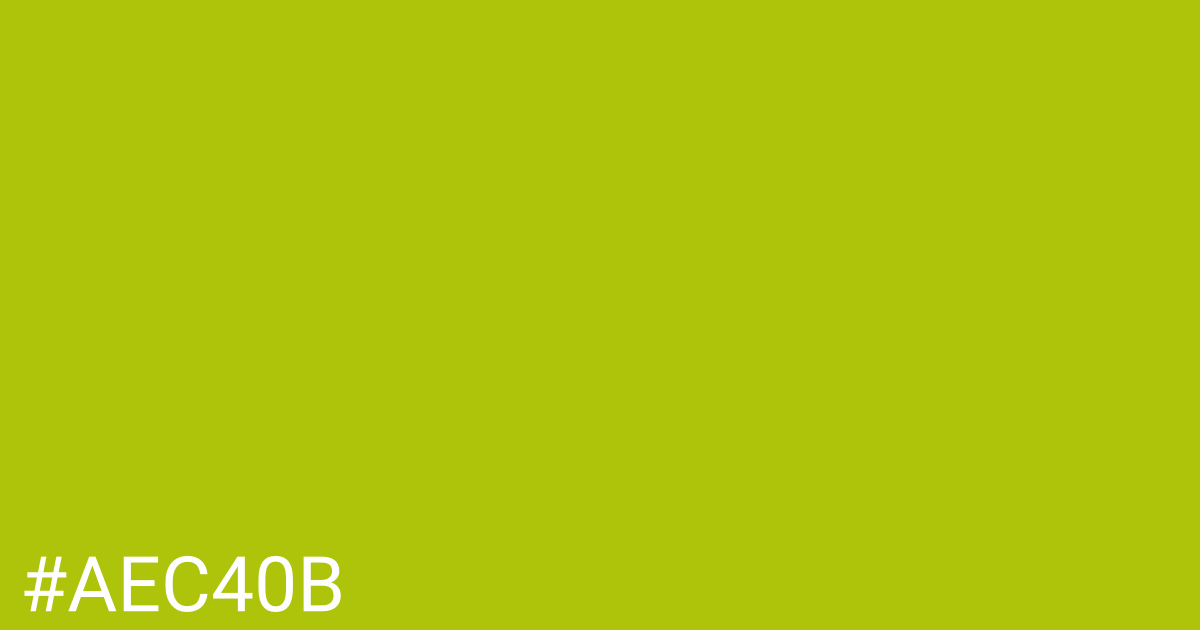 Hex color #aec40b graphic