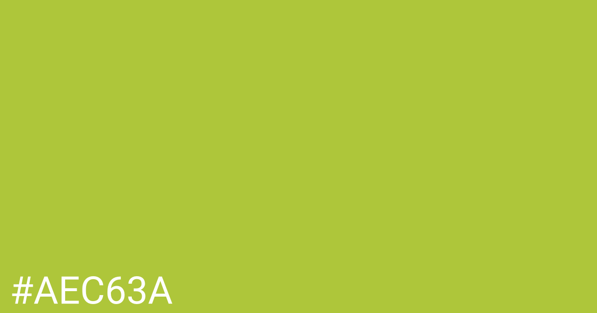 Hex color #aec63a graphic