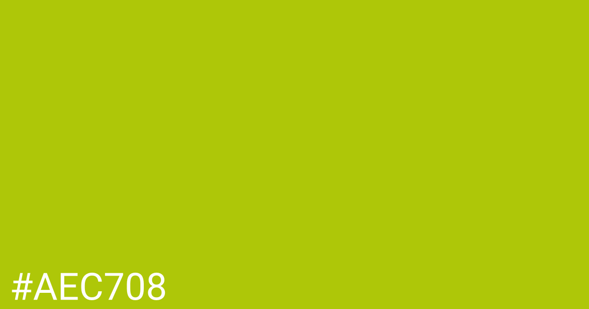Hex color #aec708 graphic