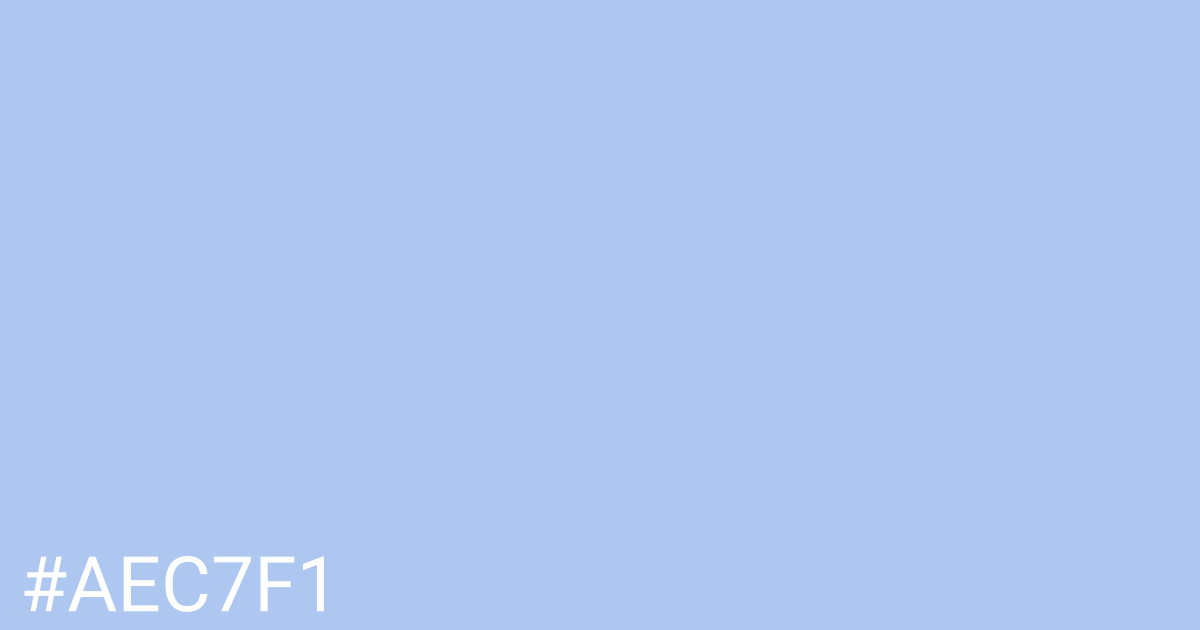 Hex color #aec7f1 graphic