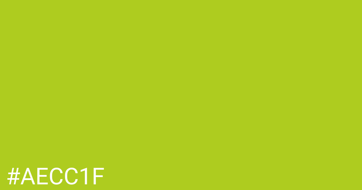 Hex color #aecc1f graphic