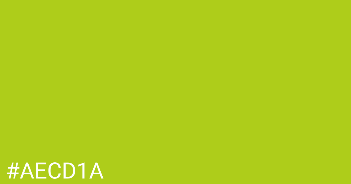 Hex color #aecd1a graphic
