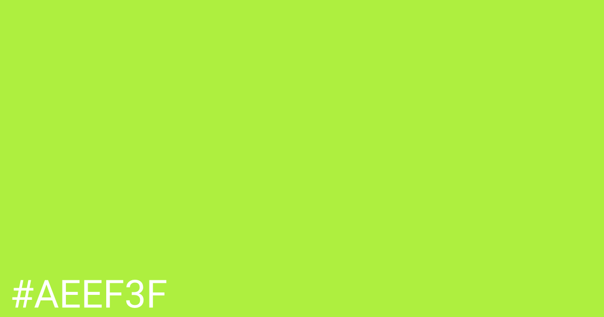 Hex color #aeef3f graphic