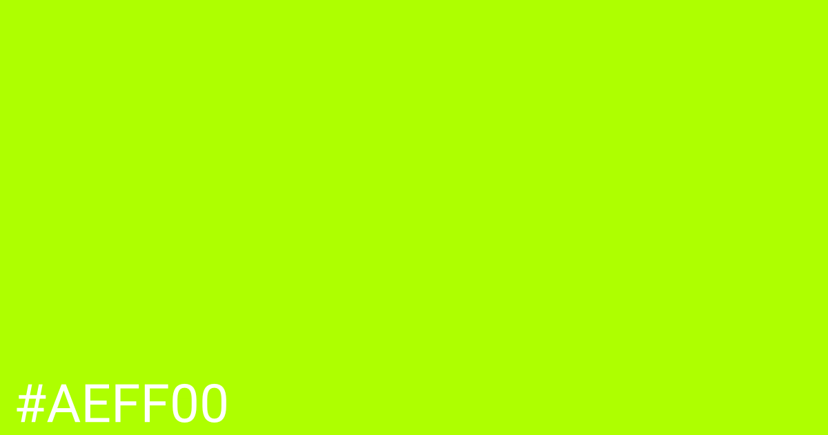 Hex color #aeff00 graphic