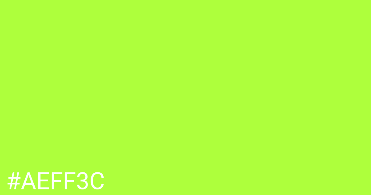 Hex color #aeff3c graphic