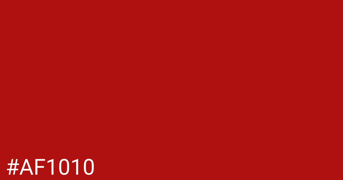 Hex color #af1010 graphic