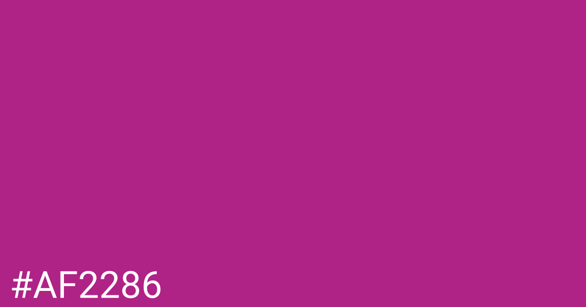 Hex color #af2286 graphic