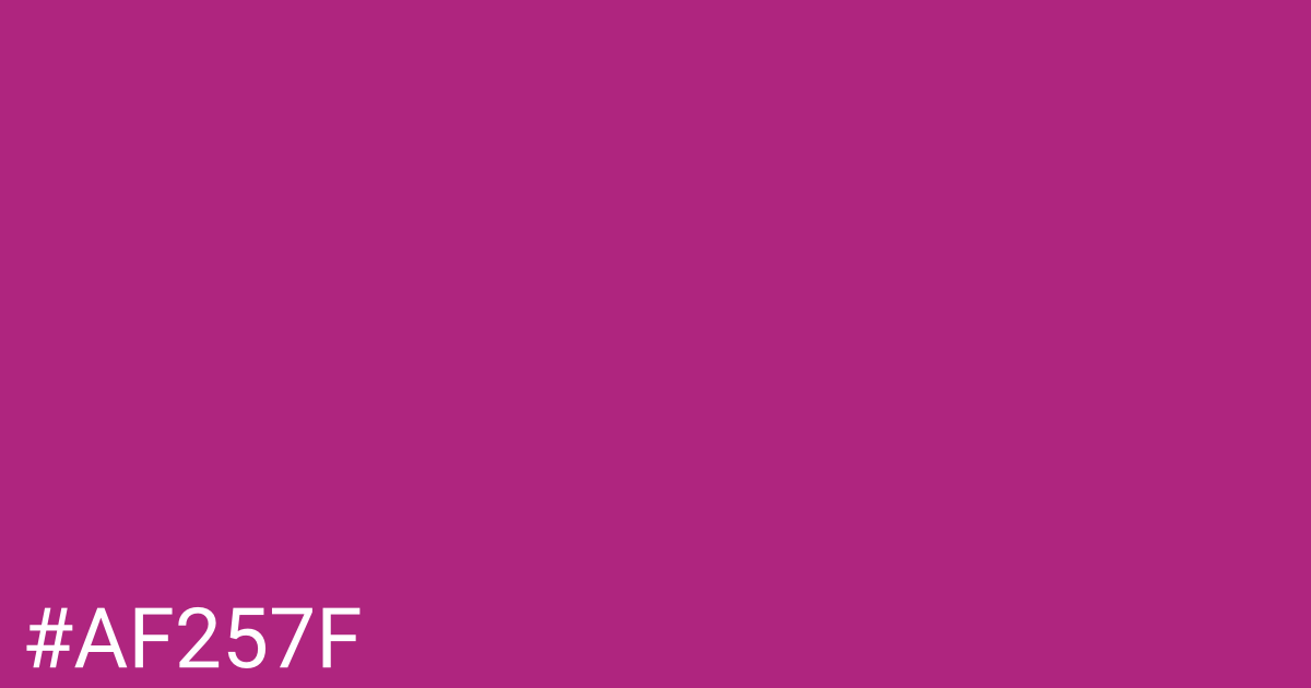 Hex color #af257f graphic