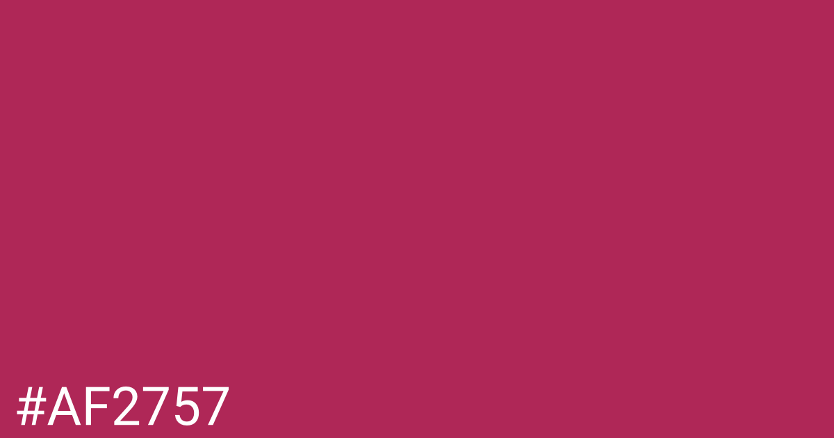Hex color #af2757 graphic