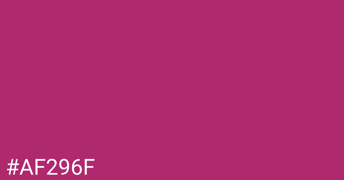 Hex color #af296f graphic