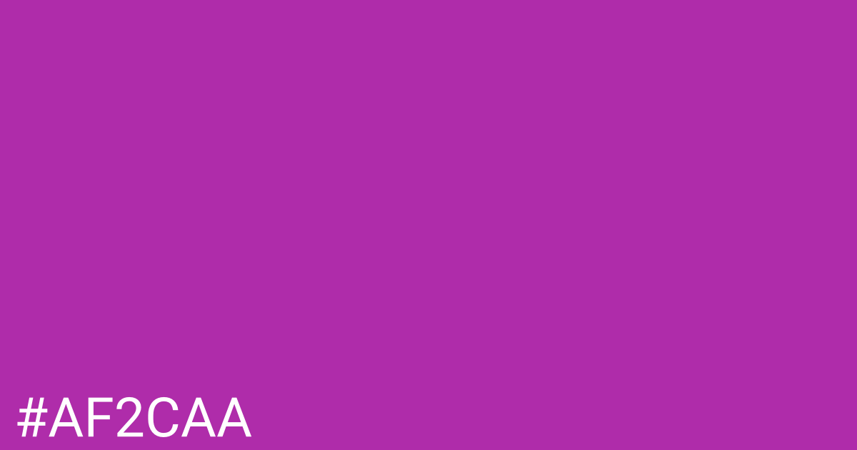 Hex color #af2caa graphic
