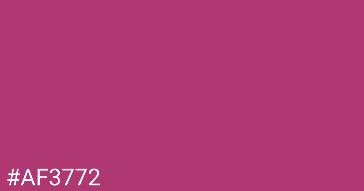 Hex color #af3772 graphic