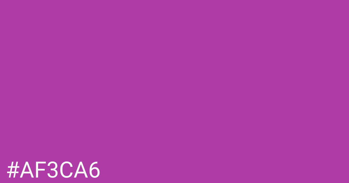 Hex color #af3ca6 graphic