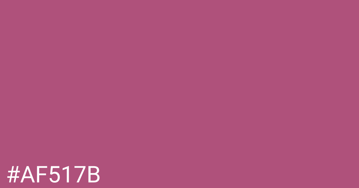 Hex color #af517b graphic