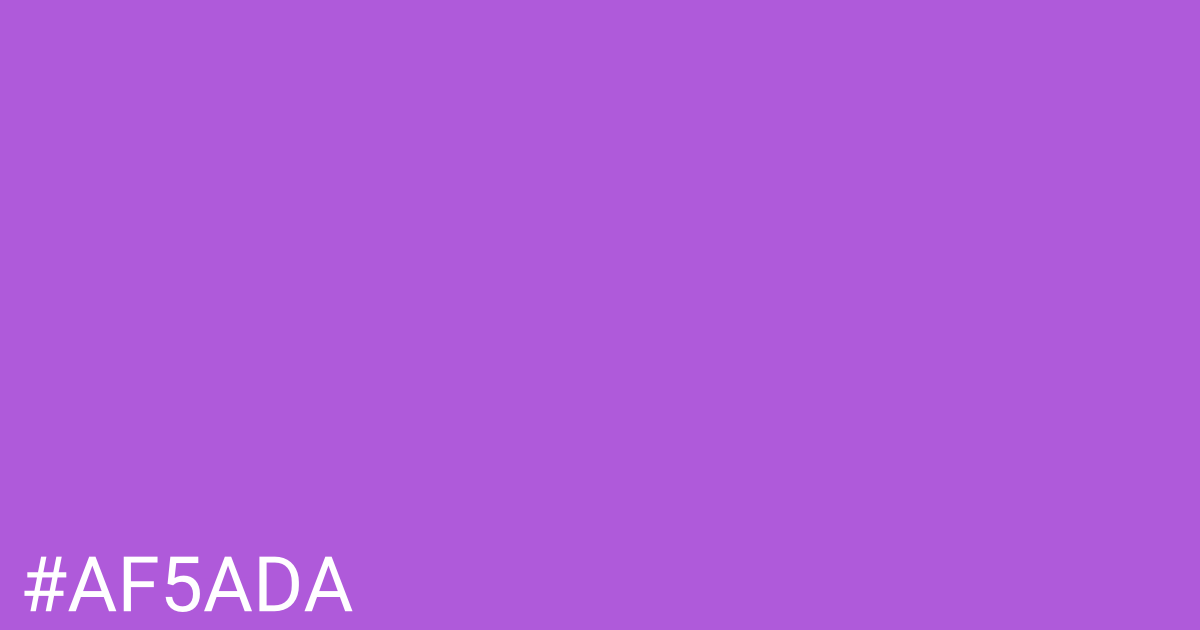Hex color #af5ada graphic