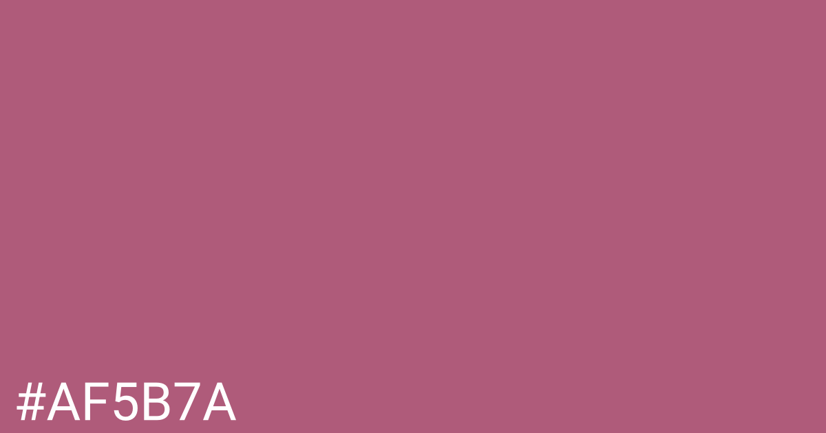 Hex color #af5b7a graphic