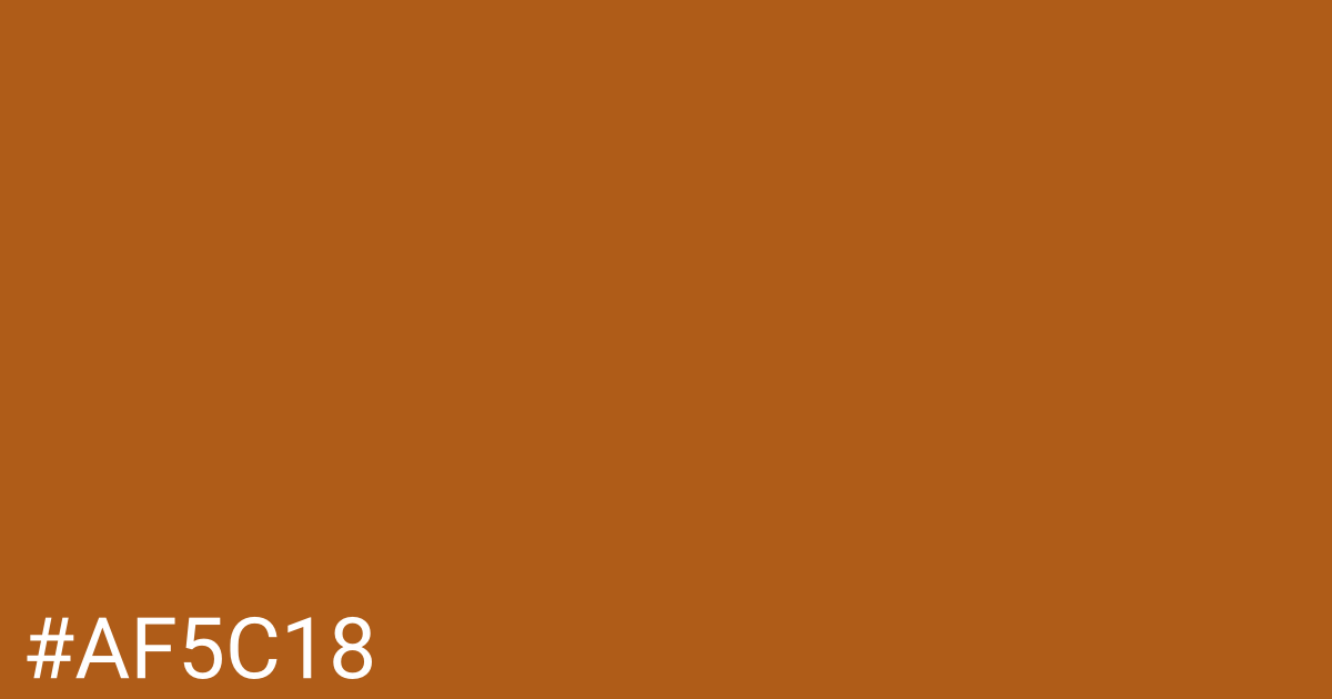 Hex color #af5c18 graphic