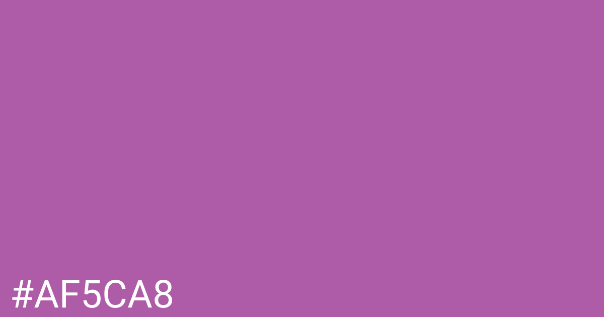 Hex color #af5ca8 graphic