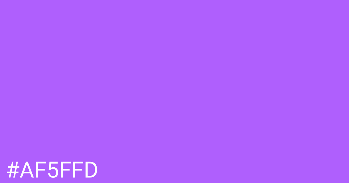 Hex color #af5ffd graphic