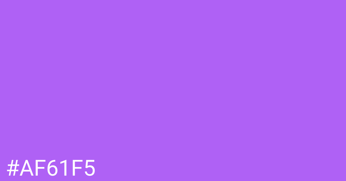 Hex color #af61f5 graphic