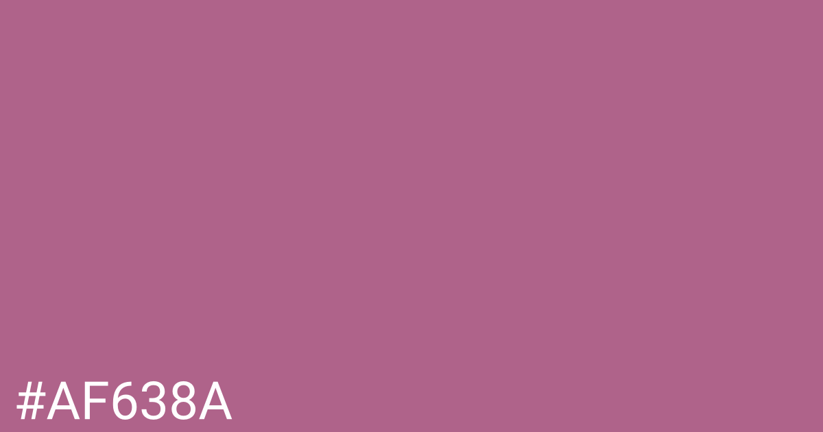 Hex color #af638a graphic