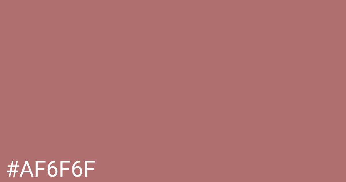 Hex color #af6f6f graphic