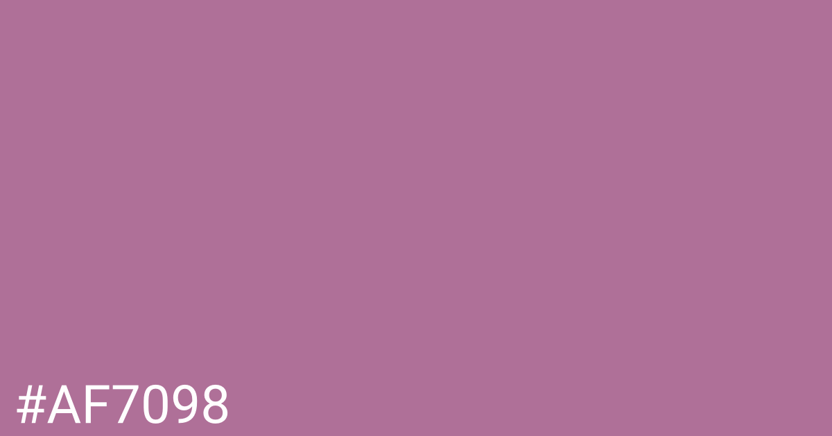 Hex color #af7098 graphic