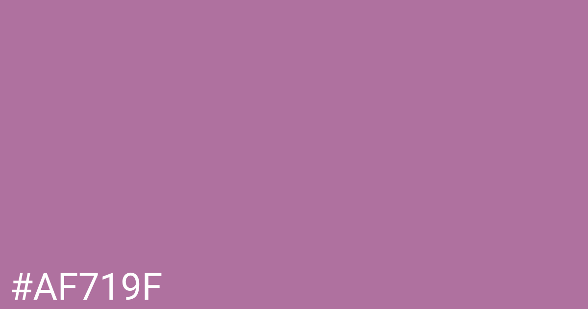 Hex color #af719f graphic