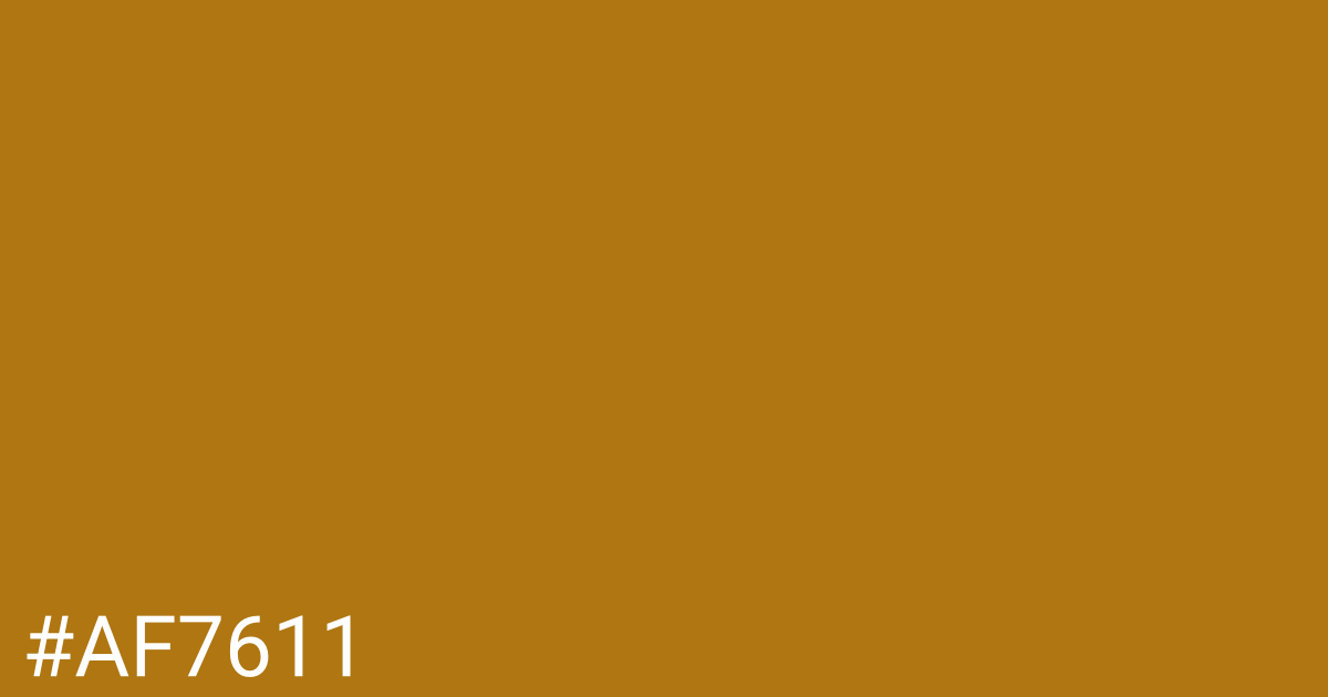 Hex color #af7611 graphic