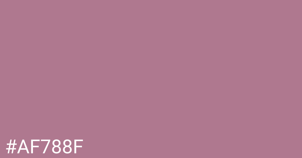 Hex color #af788f graphic