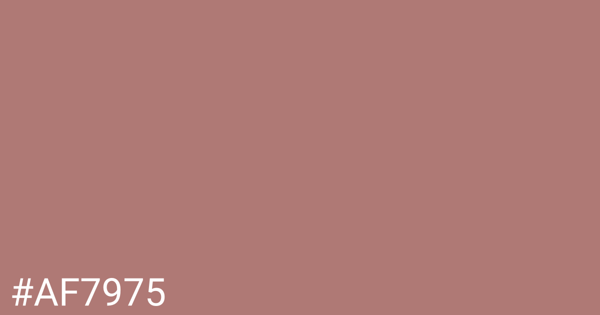 Hex color #af7975 graphic