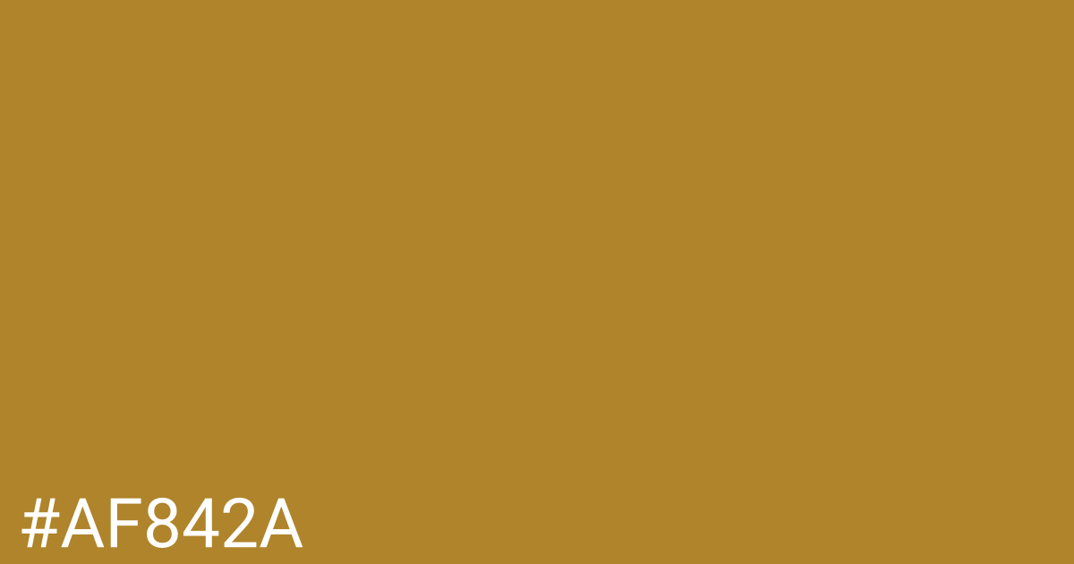 Hex color #af842a graphic