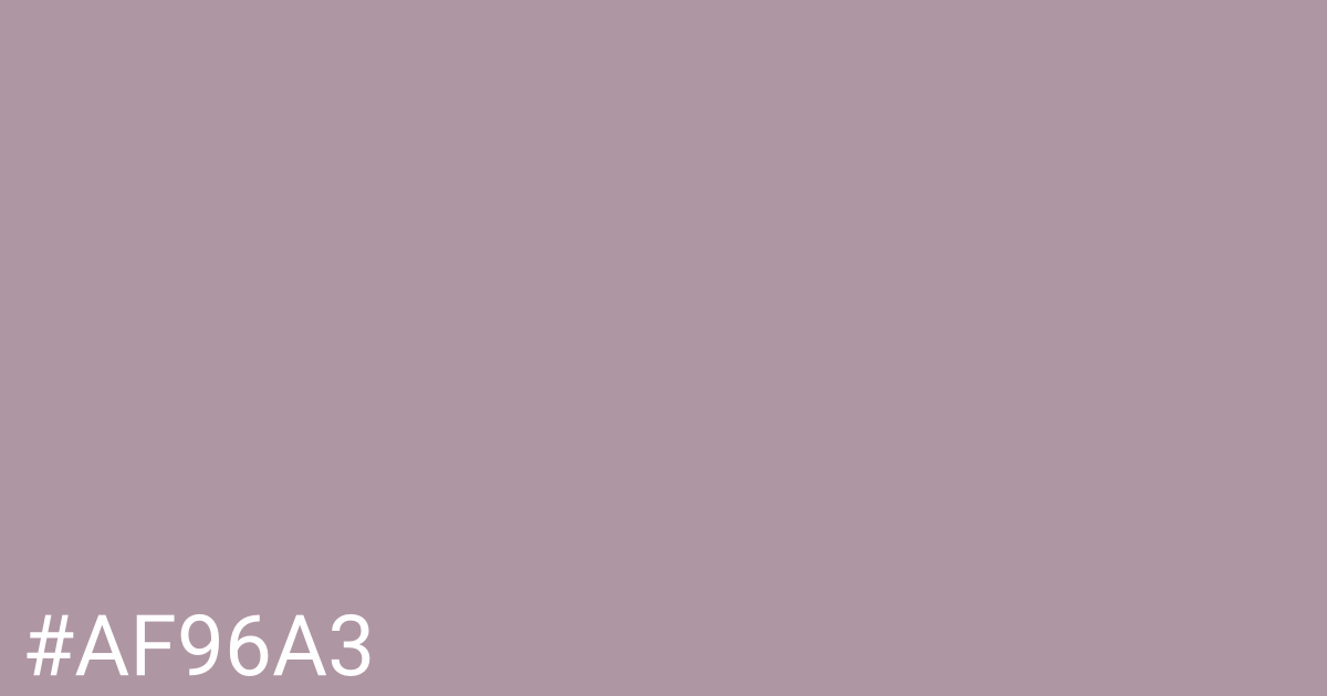 Hex color #af96a3 graphic